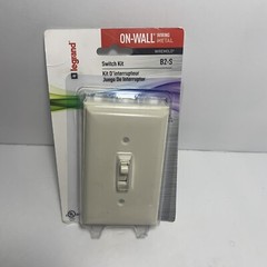 Wiremold B2-S Metallic Single Pole Switch Kit in Ivory