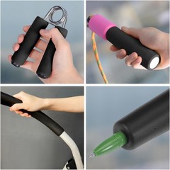 Foam Tubing for Handle Grip Support, 16mm5/8″ ID 26mm1″ OD 1m Length Black