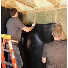 Quiet Walls 48 in. x 20 ft. Sound Barrier Quiet Wall Insulation Peel Off Tape
