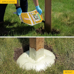 Postfix – Fence Post Mix – Light Green – Mix-In-The-Bag Expanding Foam for Suppo