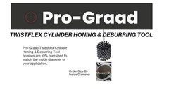 Pro-Graad TwistFlex Heavy Duty Cylinder Hone, 3-1/2″ 240SC Flexible Cylinder…