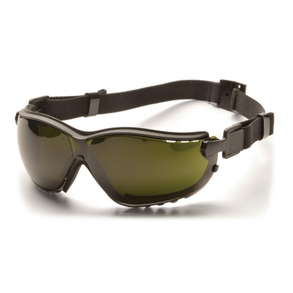 PYRAMEX-GB1850SFT 5.0 IR Filter H2X Anti-Fog Lens with Black Strap/Temples