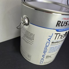 Rust-Oleum 375658 Epoxy Coating, Gloss, Water Base, White, 1 Gal