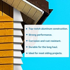 8 Pcs Aluminum Siding Corners 8 Inch Outside White Corner Caps Smooth Siding …