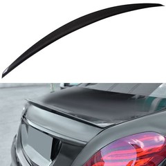 Rear Lip Spoiler Carbon Fiber GT Wing Glossy Black W222 S-Class Sedan 2013-2020