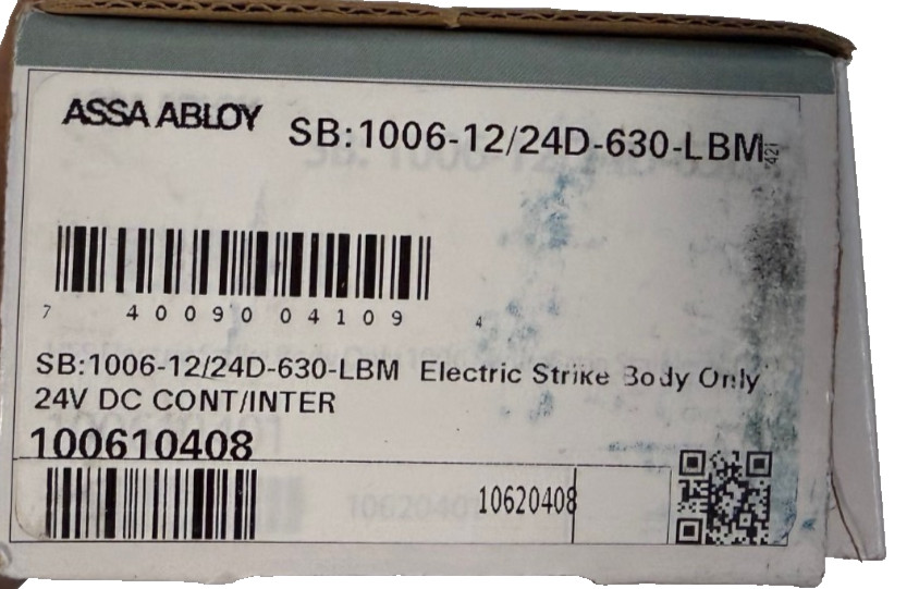 Assa Abloy 1006-12/24D-630-LBM Electric Strike Body 10061224D630LBM