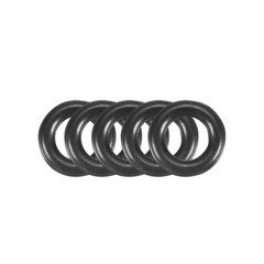 100 Pcs Black 2.7mm x 0.8mm Nitrile Rubber O Ring NBR Oil Sealing Grommets