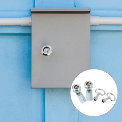 2 Count Door Toolbox Lock Electrical Panel Cabinet with Keys Triangle