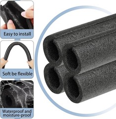 Easy-Install Foam Pipe Insulation – 12 Pack Heat Preservation & Sound Absorption
