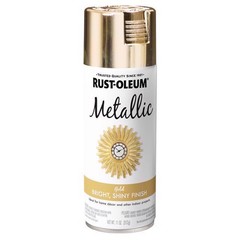 Rust-Oleum 1910830 Specialty Gold Metallic Spray Paint 11 oz. (Pack of 6)