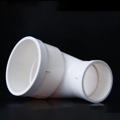 White PVC Drainage Pipe Reducer 90° Elbow Reducer Right Angle Pipe Fittings