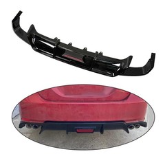 Rear Lip Bumper Diffuser LED Light Toyota Camry SE XSE 2018-2022 Glossy Black
