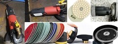 Granite Countertop Fabrication Kit 3-1/2″ Diamond Core Bit Wet Polisher Grinder