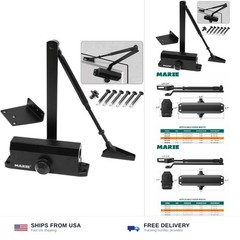 MARIE Automatic Adjustable Size 3 Spring Hydraulic Door Closer Heavy Duty Aut…