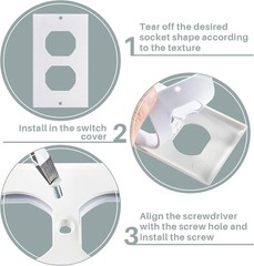 100 Pcs Outlet Insulation and Draft Sealers Foam Insulation Pads Electrical O…