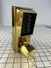 KABA BC016835 Pushbutton Door Lock Cylindrical Lever 5-Button Lock Handle Gold