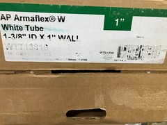 (Box of 10) Armacell Pipe Insulation 1-3/8″ x 1″ x 6′ White WTT13810