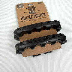 BucketGrips Plastic Bucket Handle Clip 2-Pack 3.5 or 5-Gallon Black NEW