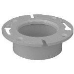 Genova 75141 Closet Flange Hub End, 4″ X 4″, White