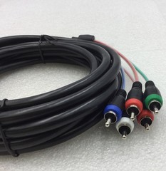 Steren 257-612BK 12′ 5-RCA Component Video/Audio Cable