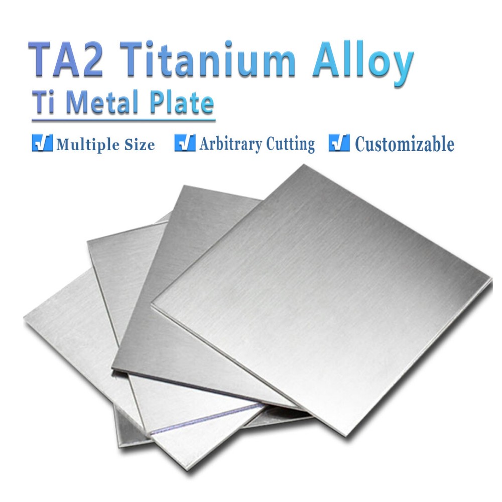 TA2 Titanium Sheet Plate Grade 2 100×100/150x150mm Thick 0.8~15mm Ti Metal Plate