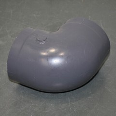 GF 90° Pipe Elbow 808-030, 3″ NPT x 3″ NPT, Schedule 80 Fitting, Gray PVC