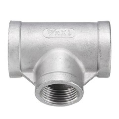 Tee Pipe Fitting 3/4x1x1 Inch NPT Female 304 Stainless