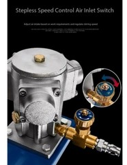 5-Gallon Pneumatic Mixer, Paint Mixer with High-Power Flange-Mounted Motor Head