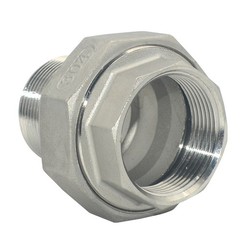 1-1/2″ NPT Female to Male Malleable Straight Union Coupling Pipe Adapter SS 304