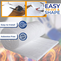 Ceramic Fiber Insulation Blanket – 1”x 24”x 48”- 8# 2400F