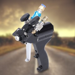 P2 PU Foam Spray Gun 35Mpa Polyurethane Air Purge Spray Gun Self Cleaning w/ Air