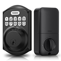 TEEHO TE001 Keyless Entry Door Lock with Keypad – Smart Deadbolt Matte Black