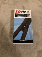 ZIPWALL Standard Zipper 2 Pack Dust Control Barrier Remodeling Painting AZ2