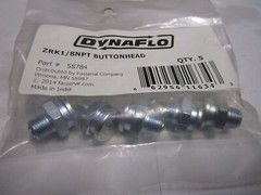 DynaFlo® 3/16″- 45° Steel Yellow Zinc Drive Grease Fitting With Ball Check QTY 5