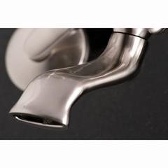 Kingston Brass KS265SN Clawfoot Tub 6-Inch Adjustable Center, Brushed Nickel