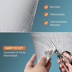 2㎡ Reflective Aluminum Foil Insulation Perforated Attic Roof Radiant Barrier