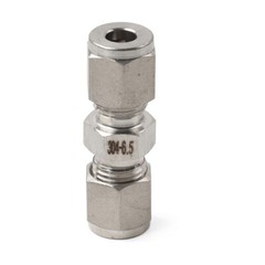 1Pc 1/4″ 6.5mm Equal OD Straight Through Ferrule Pipe Tube Connector 