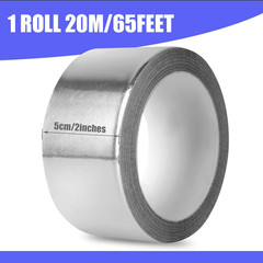 Aluminum Foil Tape 2 3 Inch x 65 164 Feet 3.9 Mil HVAC Ductwork High Temp Silver