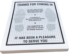 Automat Plastic Coated Disposable Quality Automotive Paper Floor Mat Case Of 500
