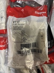 9 Pack. Wiremold 700 Series Inside Internal Elbow Fitting V717 Ivory