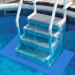 Svepndic 36X36In Swimming Pool Ladder Mat Protective Swimming Pool Step Pad For