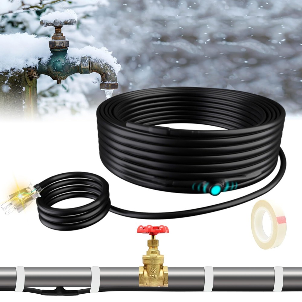6ft Pipe Freeze Protection Heat Tape Constant Wattage 7w/ft Energyefficient With