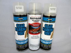 3x Aervoe & Rustoleum Clear Marking Coat Paint Inverted Spray Cans 200 264693