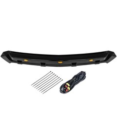 Bug Shield Hood Deflector for 2019-2023 Mercedes Sprinter W907 W910 LED Black