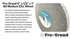 Pro-Graad EXL Deburring Wheel – 6″ x 1/2″ x 1″ 8S Medium – Silicon Carbide -…