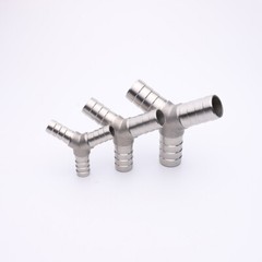 304 Stainless Steels Y Type Taper Thread/Hose Tail End Barb Fitting 6 mm~25 mm