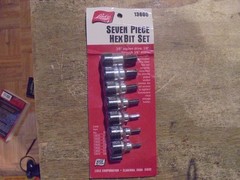 Lisle SOCKET HEX BIT SET 3/8IN. DR 7PC SAE 1/8 TO 3/8IN 13600 NEW