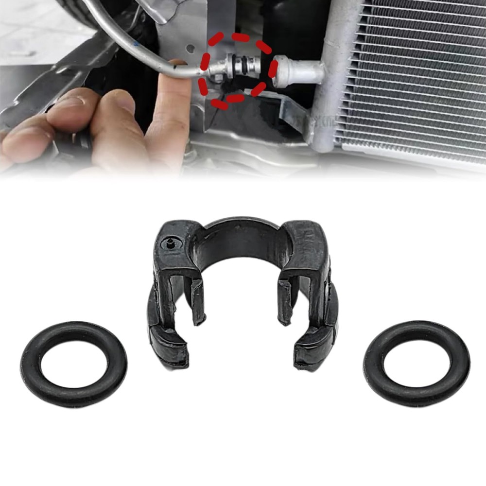 A/C Condenser Hard Line Lock Clamp Clip 88718-1E150 for One Size, Black