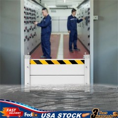 Flood Barrier for Home Aluminum Alloy Garage Door Water Barrier 80*40cm Silver