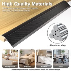 Aluminum Floor Transition Strip, Threshold Ramps for Doorways, Bridge The Hei…